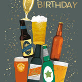 Happy Birthday Beers - Birthday Card