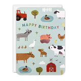 Farm Animals Birthday - Card