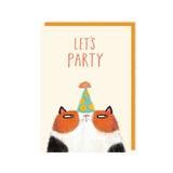 Let's Party Cat - Birthday Card