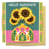 Hello Sunflowers - Card