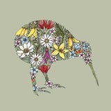 Kiwi Flora - Mini Notecard