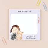 Hug A Cat - Sticky Jot Pad