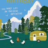 Happy Birthday Awesome Adventure - Birthday Card