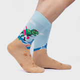 Mens Crew Socks - Dinos Go Wild