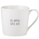 Café Mug - Life Happens Coffee Helps