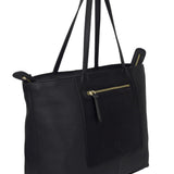 Norra Tote Bag - Black Leather