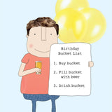 Boy Bucket List - Birthday Card