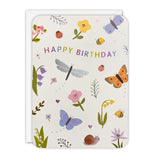 Butterflies Happy Birthday - Card