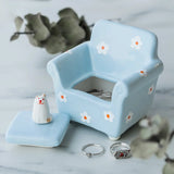 Jewelry Box Floral Cat Sofa