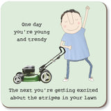Rosie Made A Thing - Lawn Stripes - Coaster