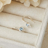 Glisten Blue Topaz Earrings