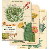 Succulents Mixed Set 3 A6 Notebooks