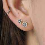 Delicate Sunflower Studs