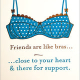 Card - Friends Are Like Bras