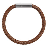 Franky Bracelet Leather Brown/Silver