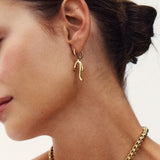 Lace Hoops Gold