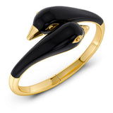 Lovebirds Bangle Black Gold / Large