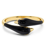 Lovebirds Bangle Black Gold / Large
