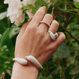 Lovebirds Ring Gold/White
