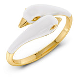 Lovebirds Bangle Gold/White