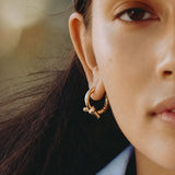 Novel knot Hoops L Gold