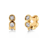 Ocean Gem Hoops Gold