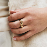Peak Spike Ring Gold
