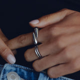 Peak Spike Ring Steel