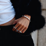Stud Bangle Steel
