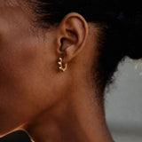 Stud Hoops Gold