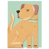 Labrador Die Cut Card