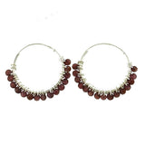 Garnet Facet Beads - Silver Sleeper