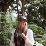 Eliza 100% Wool Scarf – Sangria and Chocolate