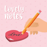 Adhesive Notepad - Heart