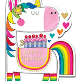 Unicorn Happy Birthday - Card