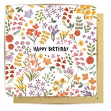 Tiny Flowers - Birthday Card