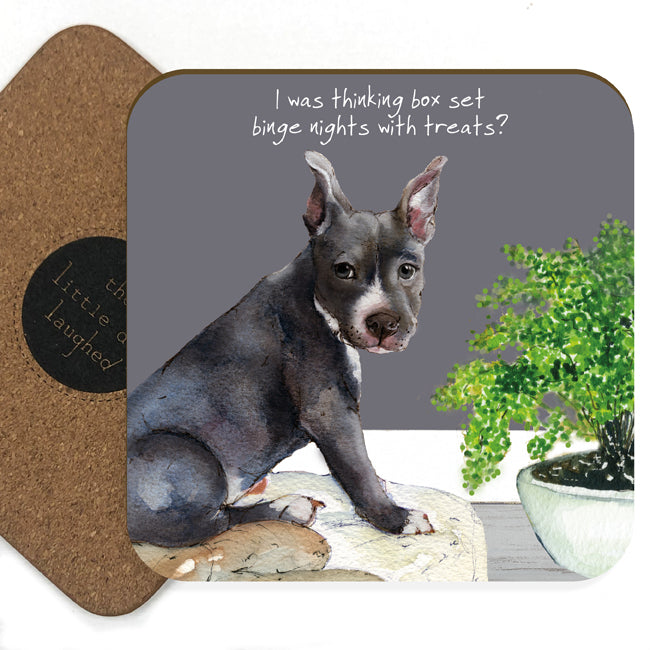 Little Dog Laughed Coaster