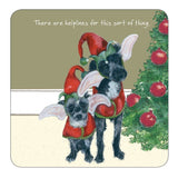 Little Dog Laughed - Helpline Christmas - Coaster