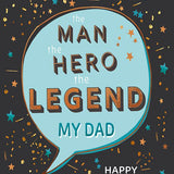 The Man The Hero The Legend - Card