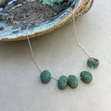 Tiny Paua Shell Cluster Family Floating Necklace