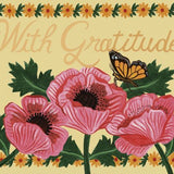 Foil card-Gratitude Poppies