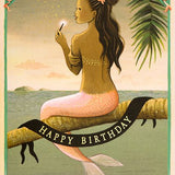 Foil Card-mermaid Birthday