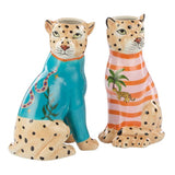 Pierson Leopard Vase - Blue