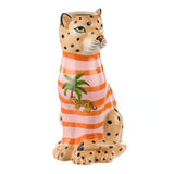 Pierson Leopard Vase - Orange/Pink