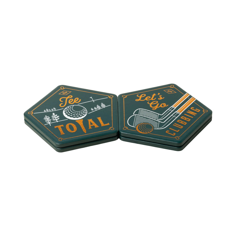 Ceramic Golf Coasters - Set Of 4