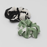 Hailey Scrunchie - Green Black