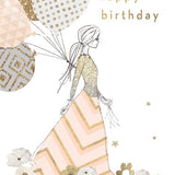 Happy Birthday Girl with Balloons