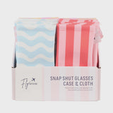 Snap Shut Glasses Case & Cloth
