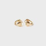 Heart Huggies Earrings - Gold