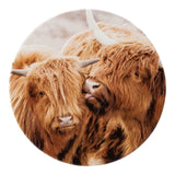 Highland Cows Ceramic Coaster